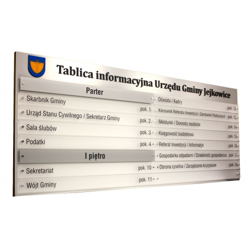 Tablica informacyjna Urząd Gminy Jejkowice